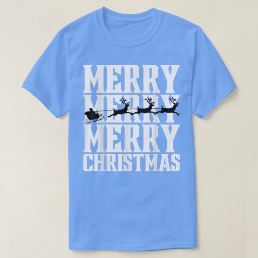 Merry Merry Merry kerstkerstkerstkerstkerstkerstma T-shirt (Design voorkant)