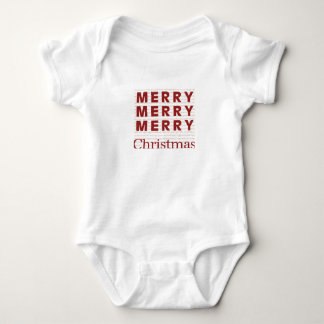 Merry, Merry, Merry, kerstpak Baby Romper