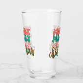 Merry Merry Merry kersttypografie Glas (Rechts)