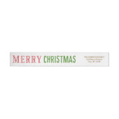 Merry Message Bewerkbaar Color Wraparound Label (Individueel)