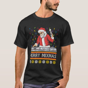 Merry Mi Ugly DJ Platenspeler Muziek Py T-shirt