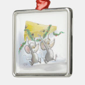Merry Mice & Mac Square Premium Ornament (Links)