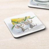 Merry Mice Mic en Mac Cork Onderzetter (Linkerzijde)