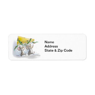 Merry Mice Mic & Étiquettes de adresse Mac