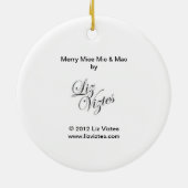 Merry Mice Mic & Mac Circle Ornament (Achterkant)