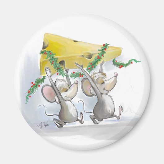 Merry Mice Mic & Mac Magnet (Devant)