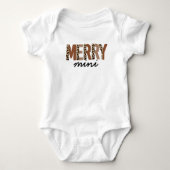 "Merry Mini" Mama en ik Boho Kerstmis Romper (Voorkant)