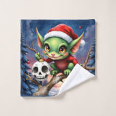 Merry Mischief – Le Petit Elf de Noël. (Gant de toilette)