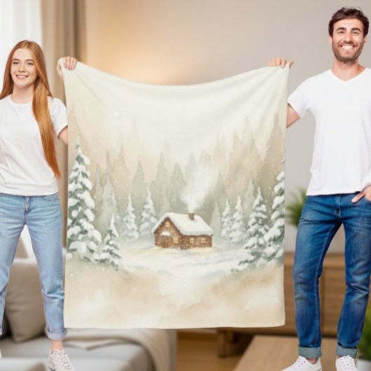 Merry Mist Cozy Fleece Blanket – 50"x60" Deken