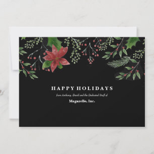 Merry Mistletoe Business Holiday Card Kaart