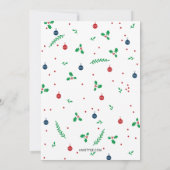 Merry Mistletoe en écorce 1 photo Carte de vacance (Dos)