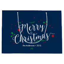 Merry Mistletoe Holiday Gift Bag