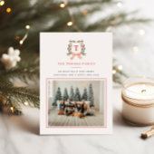 MERRY MONOGRAM Foto Feestdagenkaart