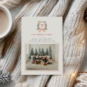 MERRY MONOGRAM Foto Feestdagenkaart