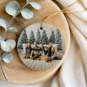 MERRY MONOGRAM Foto Keramisch Ornament