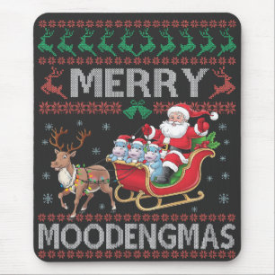 Merry MooDengmas Moo Deng Christmas Santa Hippo Muismat
