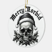 Merry Morbid Gothic Skull Ornament (Links)