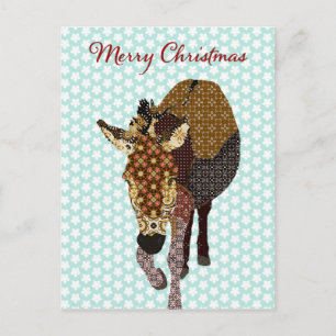 Merry Moses Blue Star Briefkaart kerst