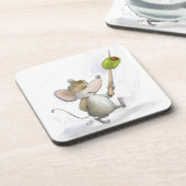 Merry Mouse Moe avec Dessous de verre de liège d'o (Côté gauche)