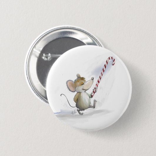 Merry Mouse Moe Button (Voorkant /achterkant)