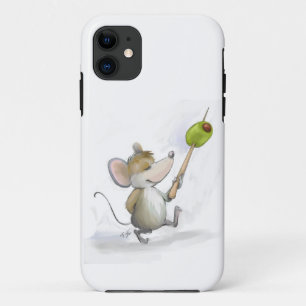 Merry Mouse Moe met olijfolie iPhone 11 Hoesje