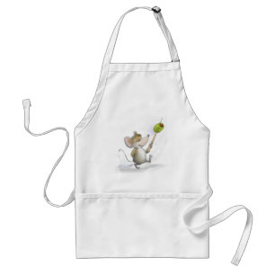 Merry Mouse Moe met Olive Apron Standaard Schort