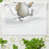Merry Mouse Moe met Olive Kitchen Towel Theedoek (Gevouwen)