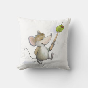 Merry Mouse Moe met Olive Pillow Kussen