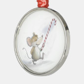 Merry Mouse Moe Round Ornament (Links)