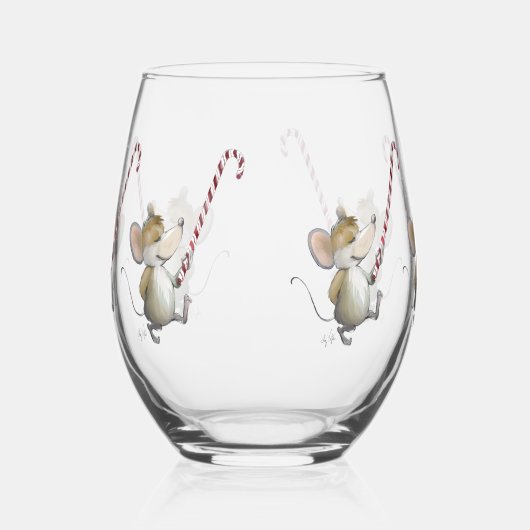 Merry Mouse Moe Wijnglas Zonder Voet (Links)