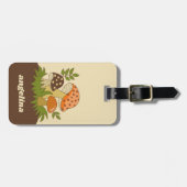 Merry Mushroom met aangepaste naam Bagagelabel (Voorkant horizontaal)