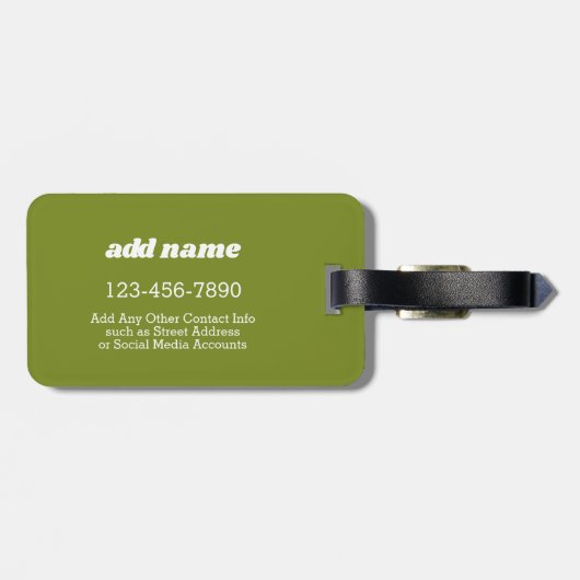 Merry Mushroom met aangepaste naam Bagagelabel (Achterkant horizontaal)