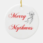 Merry Mythmas Keramisch Ornament (Achterkant)