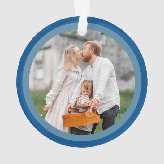 Merry Navy Interreligieuze Chrismukkah Foto Keepom Ornament (achterkant)