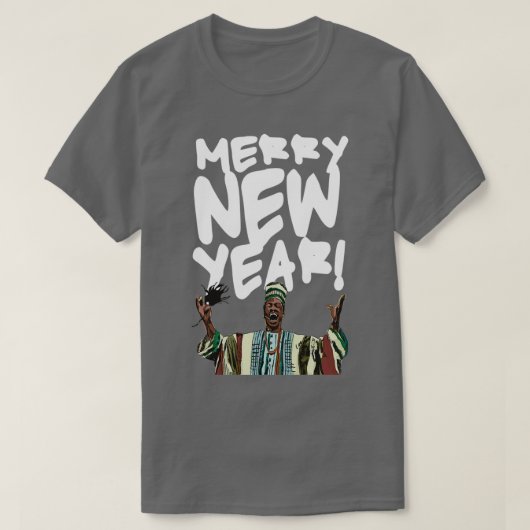 Merry New Year Beef Jerky Time T-shirt (Design voorkant)