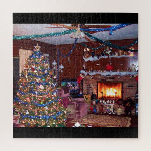 MERRY NOËL, CHEMINÉE JIGSAW PUZZLE (Vertical)