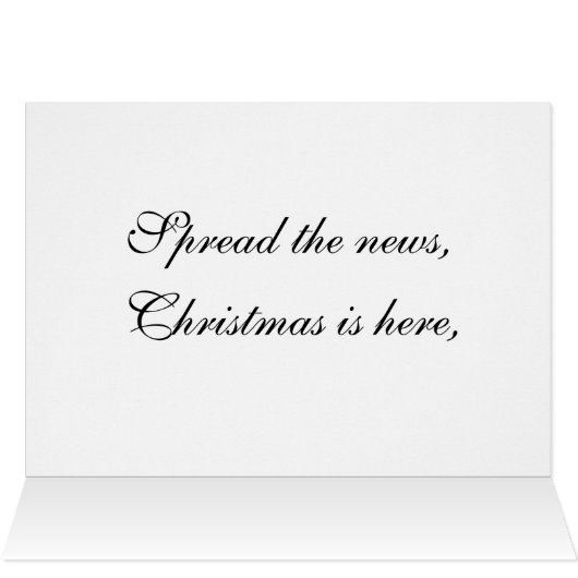 MERRY NOËL, DIFFUSER LA CARTE D'INFORMATION (Intérieur Horizontal (Haut))