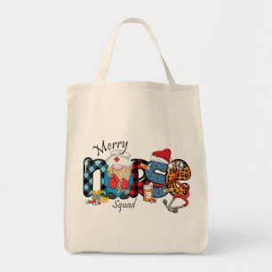 Merry Nurse Squad Tote Bag