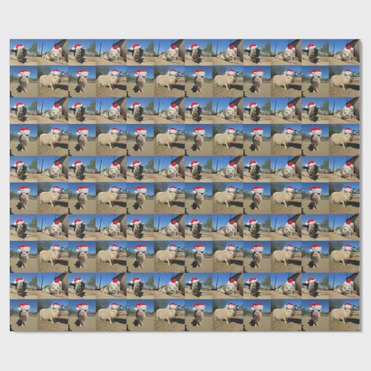Merry Oinkmas Gift Wrap Cadeaupapier (Vlak)