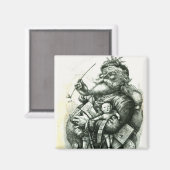 Merry Old Santa Claus Magneet (Voorkant / Achterkant)