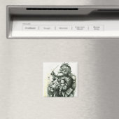 Merry Old Santa Claus Magneet (Insitu (Vaatwasser))