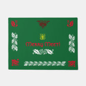 Merry ontmoet Pagan Yule Seasonal Doormat Deurmat (Voorkant)