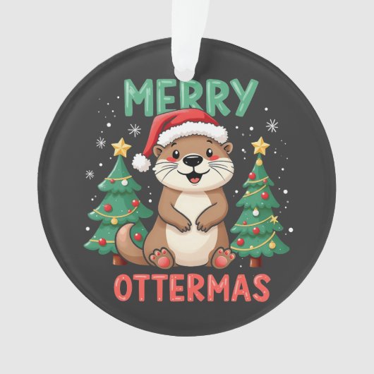 Merry Ottermas Funny Otter Animal Amateurs de Noël (devant)