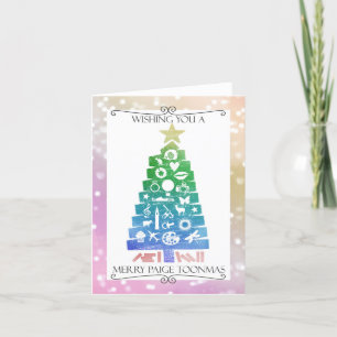 Merry Paige Toonmas Holiday Card Feestdagen Kaart