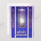 Merry Passover Briefkaart (Voorkant / Achterkant)