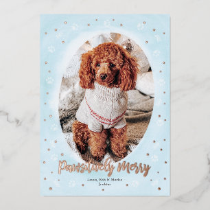Merry Paws Folie Holiday Kaart