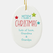 Merry Penguin Kinder keramische keramiek Keramisch Ornament (Achterkant)