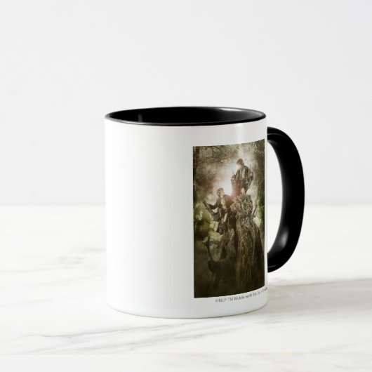 Merry & Peregrin on Treebeard Mok (Voorkant rechts)