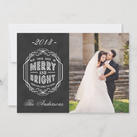 MERRY PHOTO CARTE DE VACANCES | TABLEAU DE CONTRÔL (Devant)