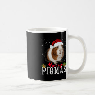 Merry Pigmas Face Mask Fun Guinea Pig Christmas Sa Koffiemok